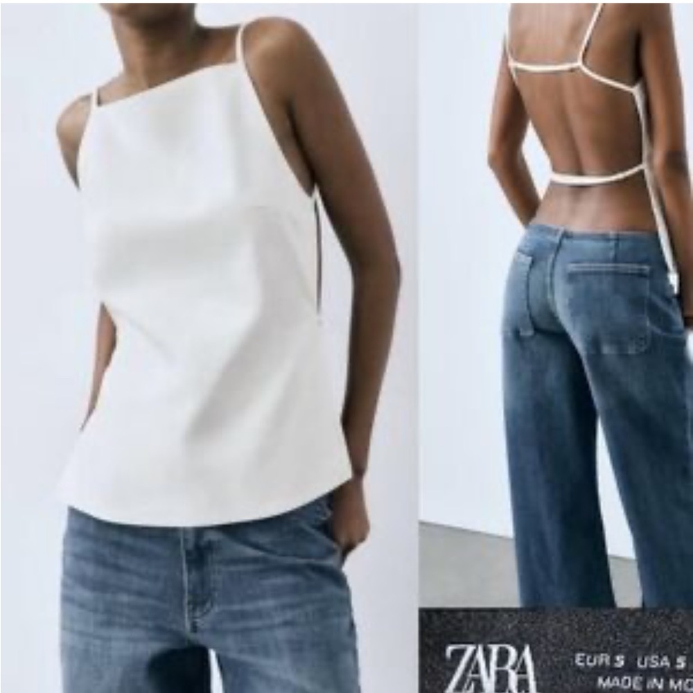 Zara Off-Shoulder White Top